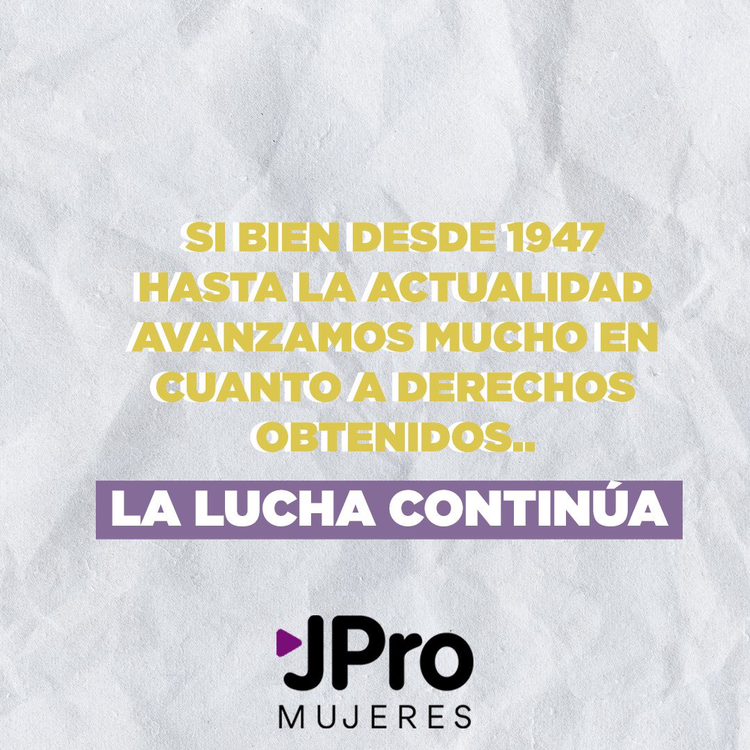 Gracias a todas las mujeres que lucharon por los derechos obtenidos, hay que seguir luchando por los que faltan ✊🏻💜