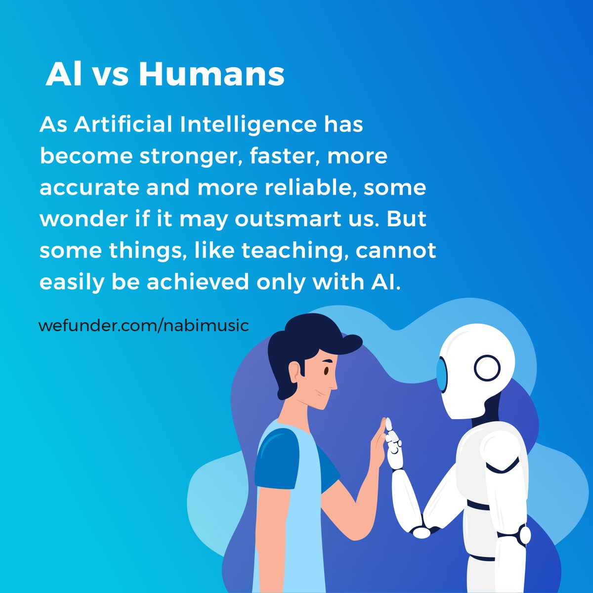 _nabimusic's tweet photo. As technology gallops ahead with longer stride every year, our education system is staying behind. Encouraging the development of our human’s innate abilities, such as empathy, collaboration and communication #nabimusic #artificialintelligence #education #musiceducation #wefunder https://t.co/PfrfvVks1G