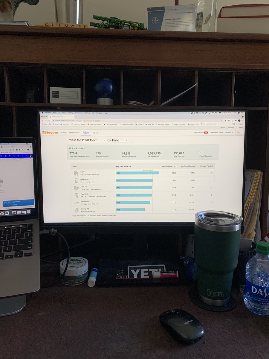 CarterKerr3's tweet image. Don’t forget @FieldView added  #YieldAnalysis to Climate.com on the Desktop …. Run through 2021 Harvest results on the fly with your iPad or at home with ease!