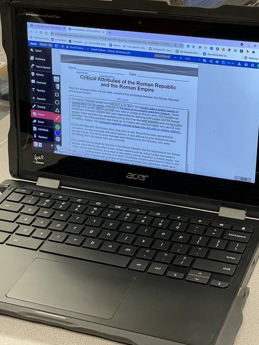 WICOR in History. Thank you, Ms. Wong, for identifying key words and main idea.

#ProudToBePUSD #DisciplinaryLiteracy #WICOR #MarkingTheText