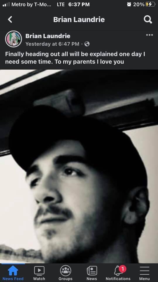 X242153's tweet photo. Have you guys seen this Facebook page? I think someone is trolling but i really don’t know. The picture of him looks like a face swap but the fb is linked to his Instagram.
 #BrianLaundrie https://t.co/AzQdzuOzOq