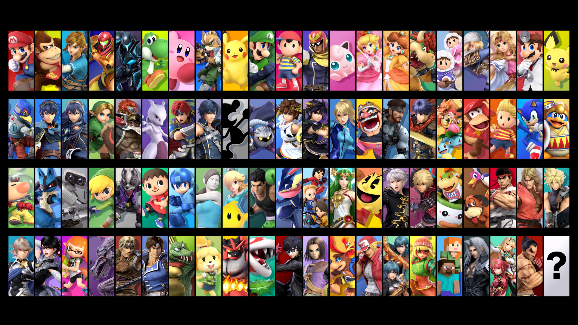 大乱闘スマッシュブラザーズ スマブラ公式 これまでの スマブラsp 参戦ファイターは総勢85種 もうすぐ明かされる最後の1体 発表の瞬間をお楽しみに ゼニガメ フシギソウ リザードン ホムラ ヒカリを個別にカウントした場合は種です