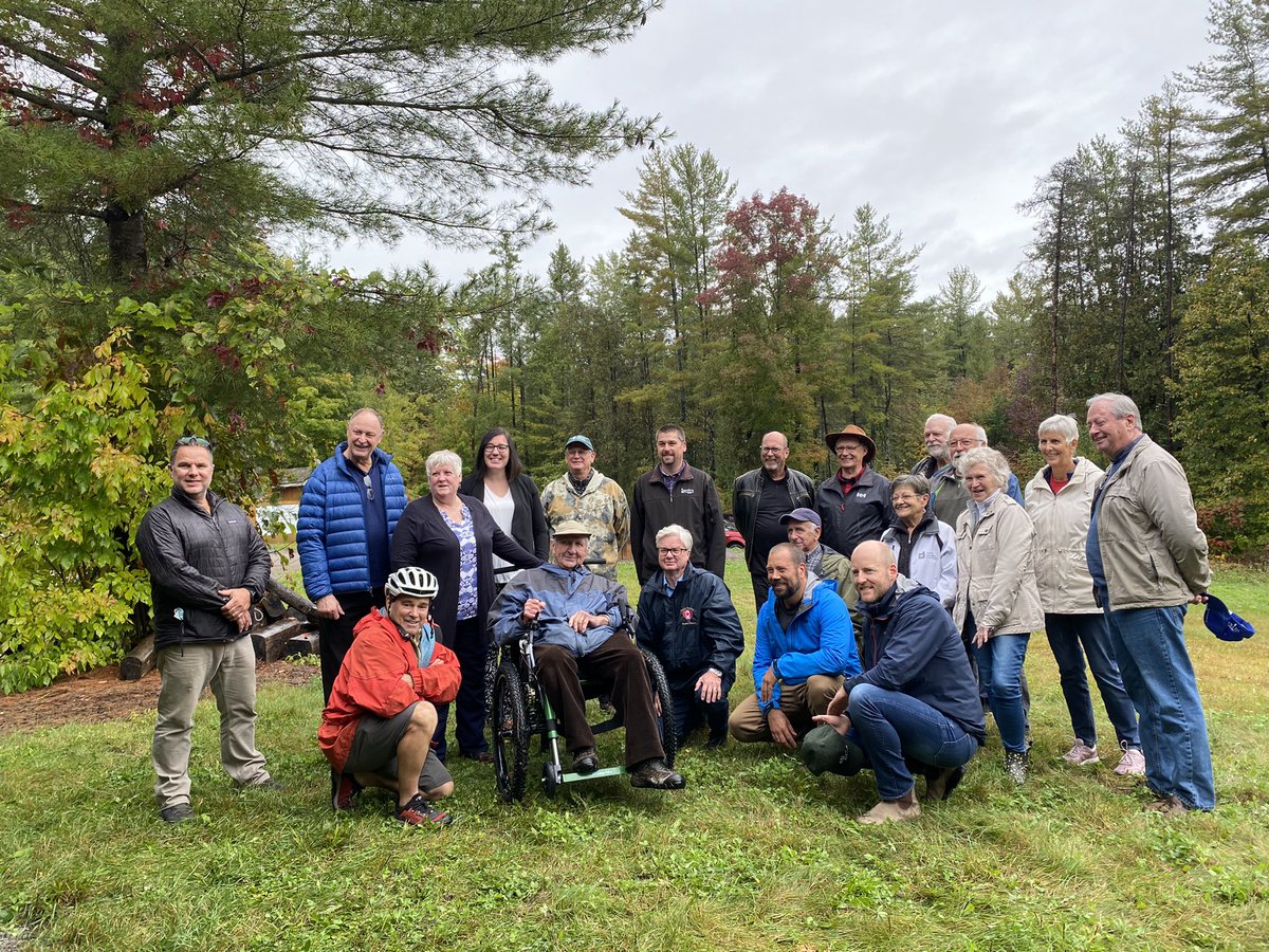 It’s the 5th day of #NationalForestWeek! I got to catch up with the most amazing group of volunteers <a href="/ShawWoodsOEC/">ShawWoods</a> today as they celebrated the addition of a trail-accessible wheelchair - so more people can enjoy this beautiful forest.  Made possible by generous donors.