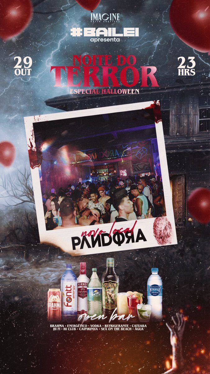 Festabailei's tweet photo. Vocês piscaram e a BAILEI voltou com uma festa temática de Halloween e vamos invadir a caixinha mais querida da Zona Norte: Pandora, em Madureira! Iremos ter um super OPEN BAR e um timão de DJs incríveis! https://t.co/NlhX6JCnQu