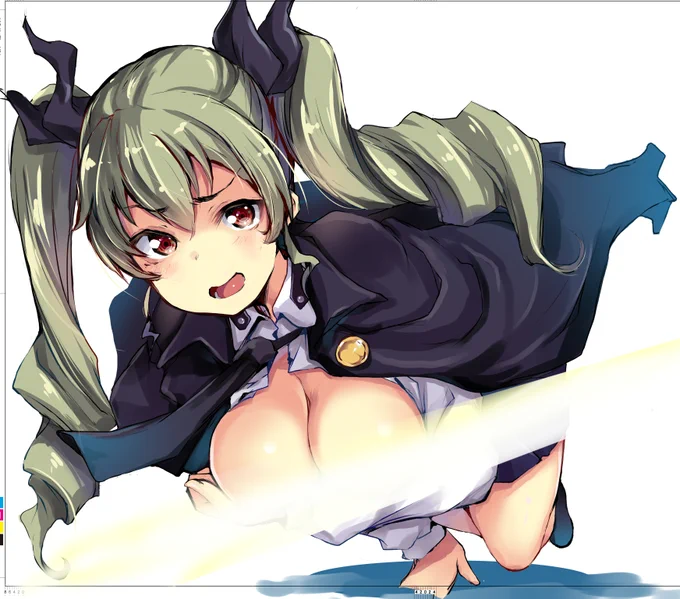 アンチョビ本の表紙案へ色を漬けてみた
謎の光の無いver.はpixivへ ヾ(:3ノシヾ)ノシ
#ガールズアンドパンツァー #comic1 