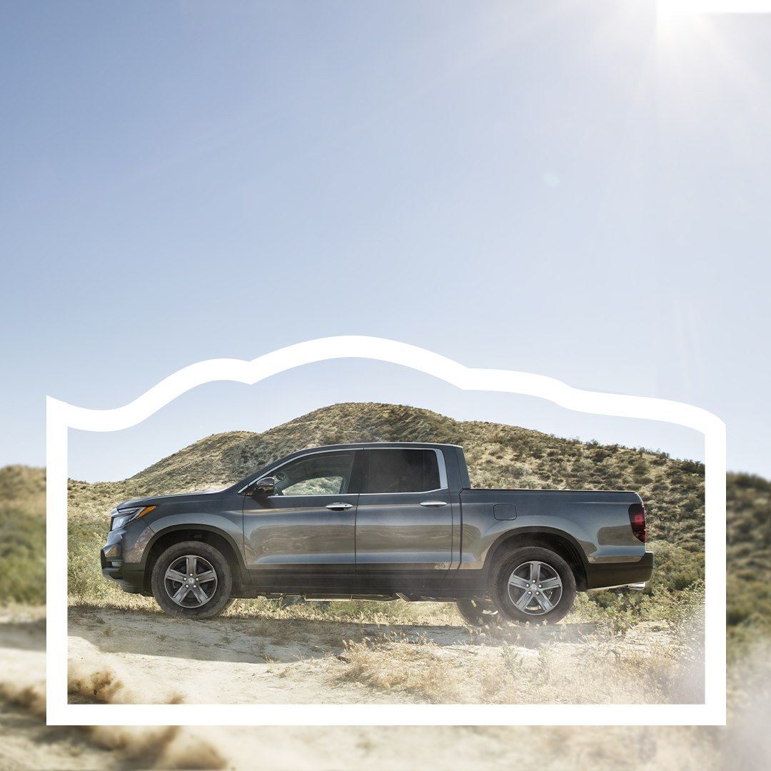 FirstCoastHonda's tweet photo. 😎 The 2021 Honda Ridgeline not only has rugged good looks but performance that can't be matched. Experience the midsize truck that is equipped for anything at a Honda dealer near you: https://t.co/84UxD0MSa6 https://t.co/UNSF3hly7a