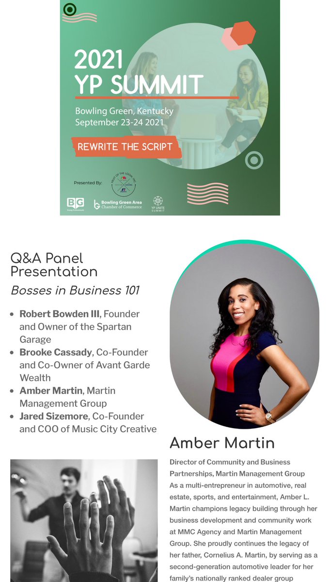 Join me and fellow panelists for “Bosses in Business 101” this Friday <a href="/TheSKyPAC/">The SKyPAC</a> <a href="/BGChamber/">BG Area Chamber of Commerce</a>. 
#ypunitesummit #bgchamber #chamberofcommerce #leadership #entrepreneur #bgky #soky #youngprofessionals #panelspeaker #ypunite2021 #speaker
