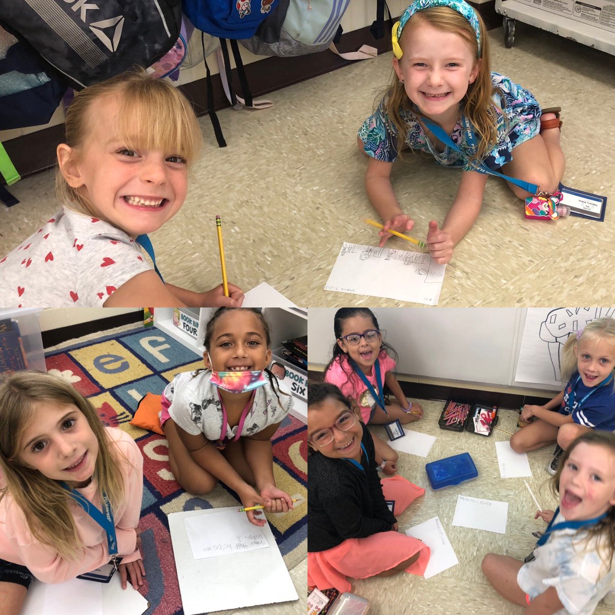 Ms_Coopek1's tweet photo. During #connectforsuccess we thought about ways we enjoy learning 🍏 and shared our ideas with our class family 💕 @pmepelicans https://t.co/d6RH7ckOYC