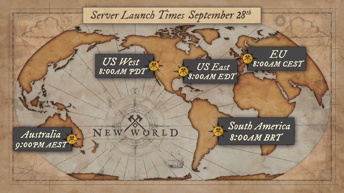 playnewworld's tweet image. 🕰️SERVER LIVE TIMES🕰️

See how you can prepare for launch and get exclusive drops from some of your favorite content creators!

📍  bit.ly/3o3pGyA

Super important stuff! RT and tag fellow Adventurers!