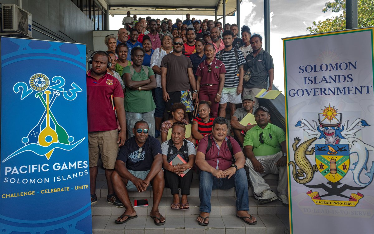 oceaniaolympic's tweet photo. The Solomon Islands High Performance Programme and the Sol2023 Games Organising Committee successfully organised a workshop for all National Sport Federations in the country on 18 September. 

📷 Sol2023 

#SIHP #SolomonIslands2023 #PacificGames #Sol2023 #OceaniaTogether #ONOC40 https://t.co/xPKWtZkyCW