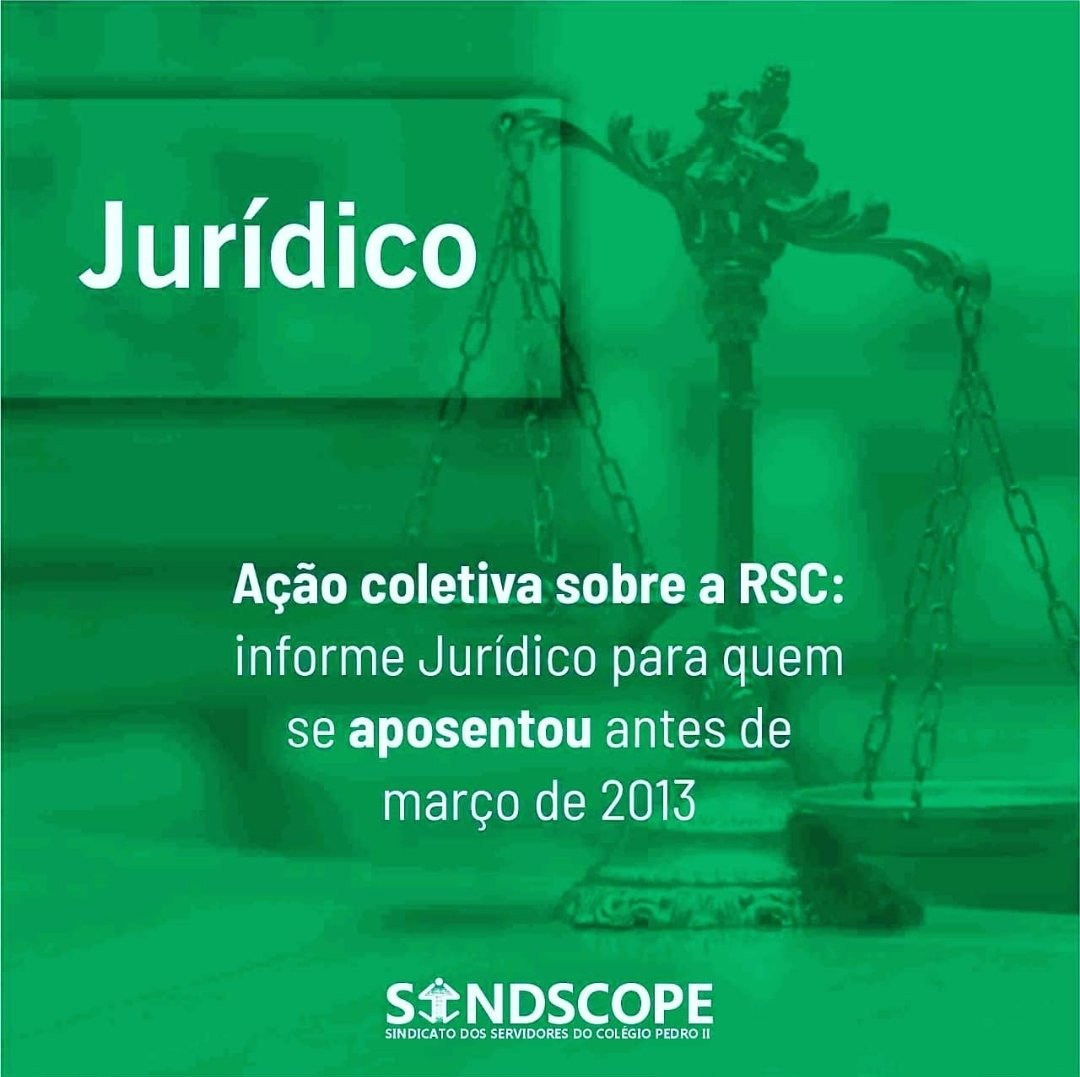 sindscope's tweet image. Ação coletiva sobre a RSC: informe Jurídico para quem se aposentou antes de março de 2013

Para ler a notícia completa: sindscope.org.br/lutas/geral/ac…