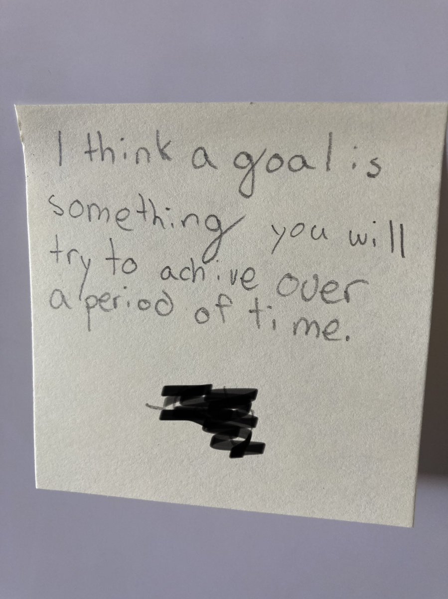 TMaypyp's tweet image. Goal setting preparation in Grade 5 for student led conferences has begun. Think these kids have a pretty good understanding of what a goal is!