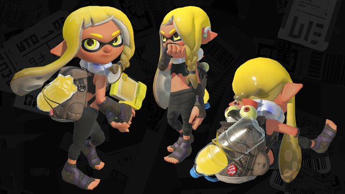 ポストでお絵描き ヒーローシューター スプラ3版 スプラトゥーン2 ノスリとイカちゃん