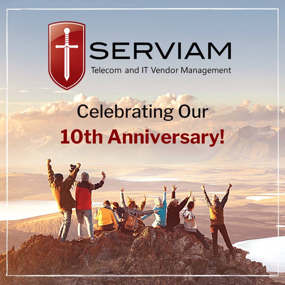 ServiamTelecom's tweet photo. It’s hard to believe, but Serviam - Telecom and IT Vendor Management was founded 10 years ago in September of 2011.

> Thank you to our families. 

> Thank you to our clients. 

> Thank you to our incredible team 

> Thank you to our all of our vendor partners 

Thank you all. https://t.co/iD5PNM75lQ
