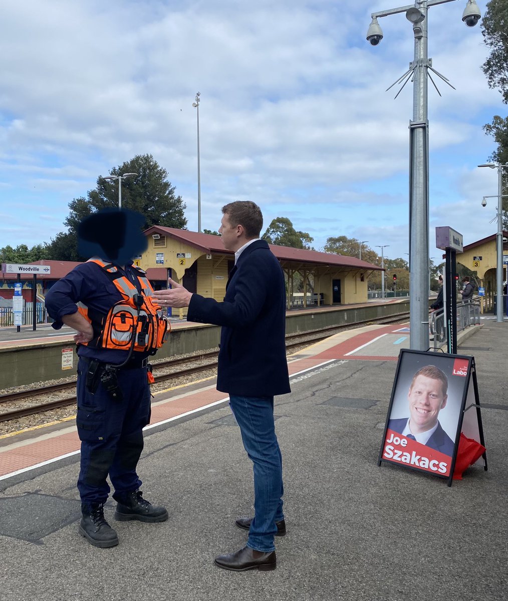 joe_szakacs's tweet photo. The moment I got kicked off the Woodville Station platform, by the new private owner Keolis Downer. A first for me. This is what Marshall Government privatisation looks like. https://t.co/wcKoENTs4U