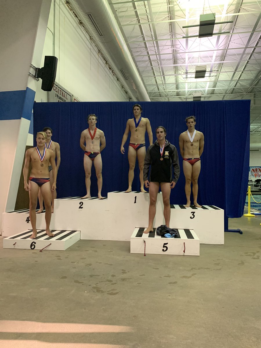 100 Free now with 4 on the podium!  Flouer 1st, Talburt 2nd, C. Johnson 3rd, Dixon 6th.
