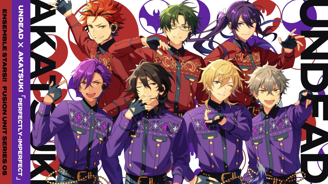 あんさんぶるスターズ 公式 8 9 お知らせ Fusion Unit Song 第五弾はundead 紅月 12月9日開催のアプリ内イベント Fusion Live で Perfectly Imperfect を初公開 そして Fusion Unit Series 05 も同時発売です 特設サイトも あんさんぶるスターズ 公式 8 9 お知らせ Fusion Unit Song 第五弾はundead 紅月 12月9日開催のアプリ内イベント Fusion Live で Perfectly Imperfect を初公開 そして Fusion Unit Series 05 も同時発売です 特設サイトも
