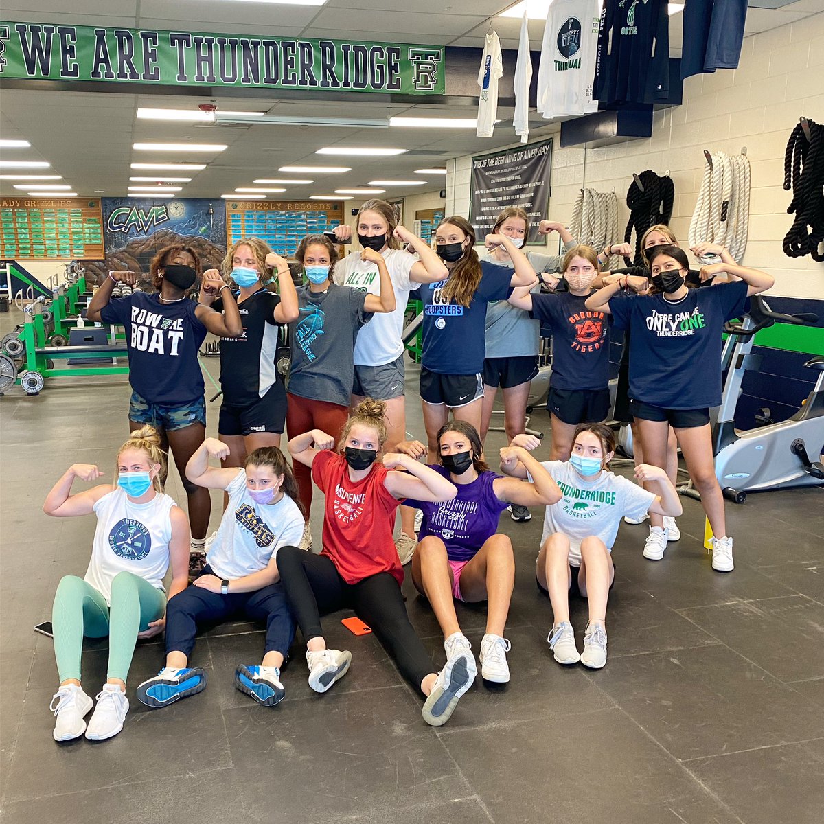 Putting that work in the preseason! #AllIn #RidgeGBB