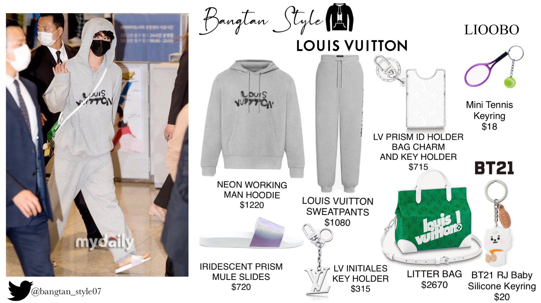 Bangtan Style⁷ (slow) on X: Weverse Post 210524 Hobi went shopping in  Louis Vuitton Maison Seoul, a South Korean flagship store where clients are  provided with an entirely unique private shopping experience