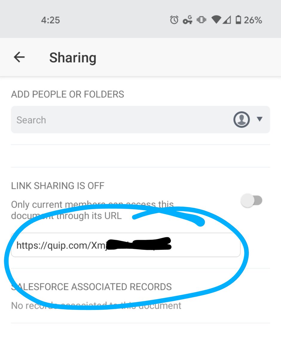EdgarInLife's tweet photo. @QuipSupport sharing a doc from app on Android is impossible. When I click on link, it sends me to my phone's bluetooth settings rather than copying the link to my clipboard! Makes no sense and it's maddening because can't get share link elsewhere. Please fix https://t.co/zoUg6LYDxF