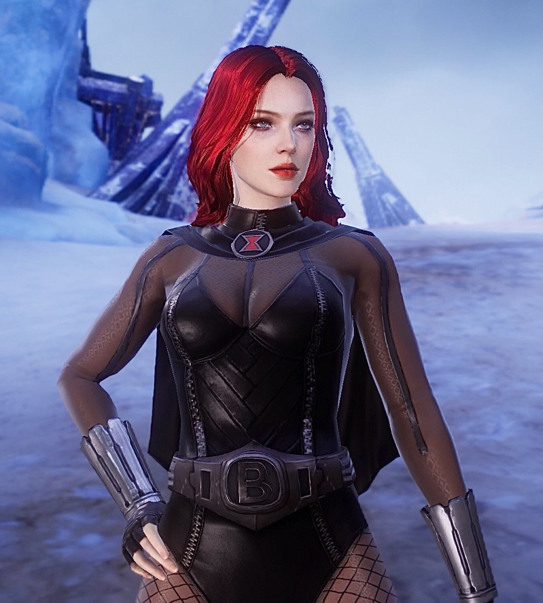 x_thomo_x's tweet photo. I love this Black Widow look ♥️ #MARVELFutureRevolution #BlackWidow #AgentRomanoff @MarvelFutureRev https://t.co/hi8c0InQeZ