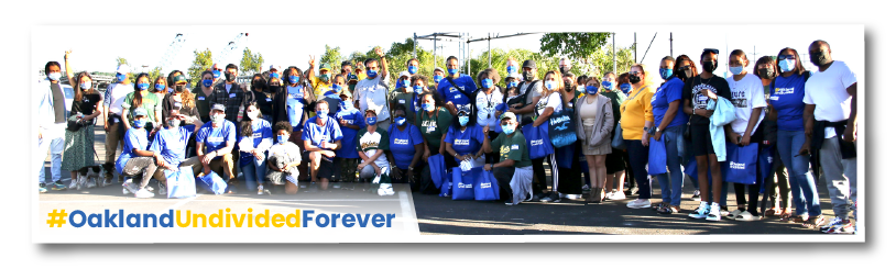 OakUndivided's tweet photo. It👏🏿takes👏🏾a👏🏼village! HUGE THANKS to our students, families, community partners, education leaders and supporters who joined us for #OaklandUndivided night at the @Athletics game. #OaklandUndivided #TeamWorkMakesTheDreamWork https://t.co/Cpq6wJ4hYJ
