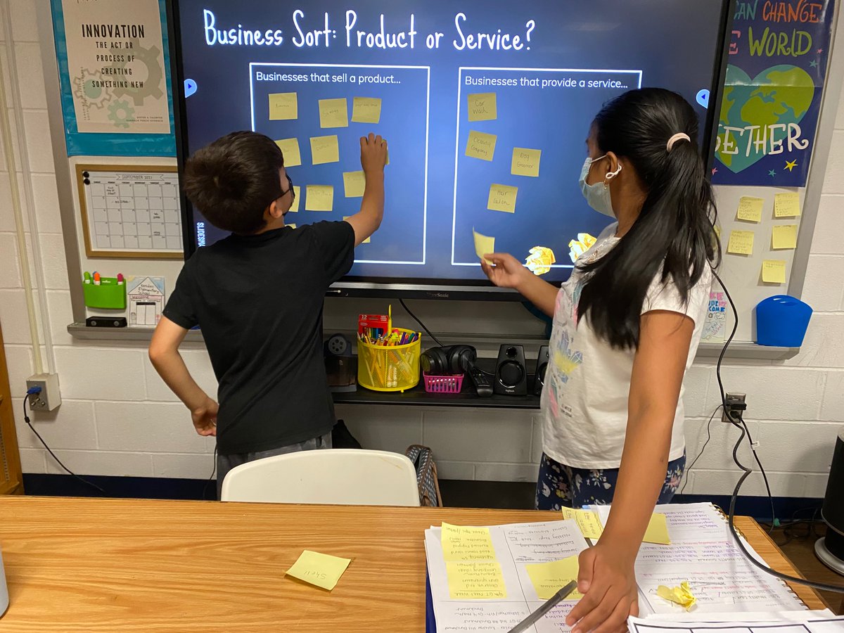 The fourth grade innovators at Kendall are preparing to create their own futuristic companies. Today, students distinguished between local businesses that provide products and services. <a href="/NPSGifted/">Gifted and Talented-Norwalk Public Schools</a>