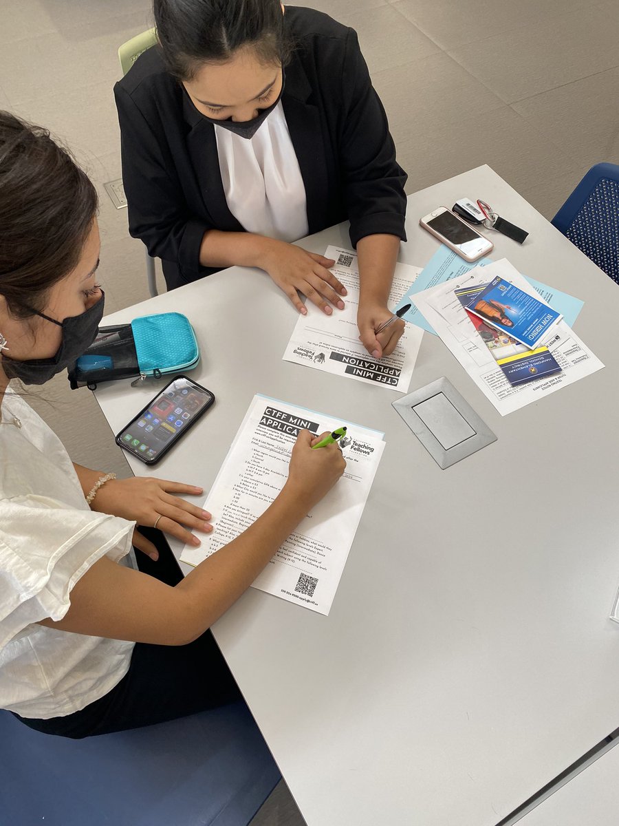 ShannonTurmon's tweet photo. Today’s Education job fair was a great success! Students were able to complete applications and even interview! https://t.co/AY6SU3rsvn
