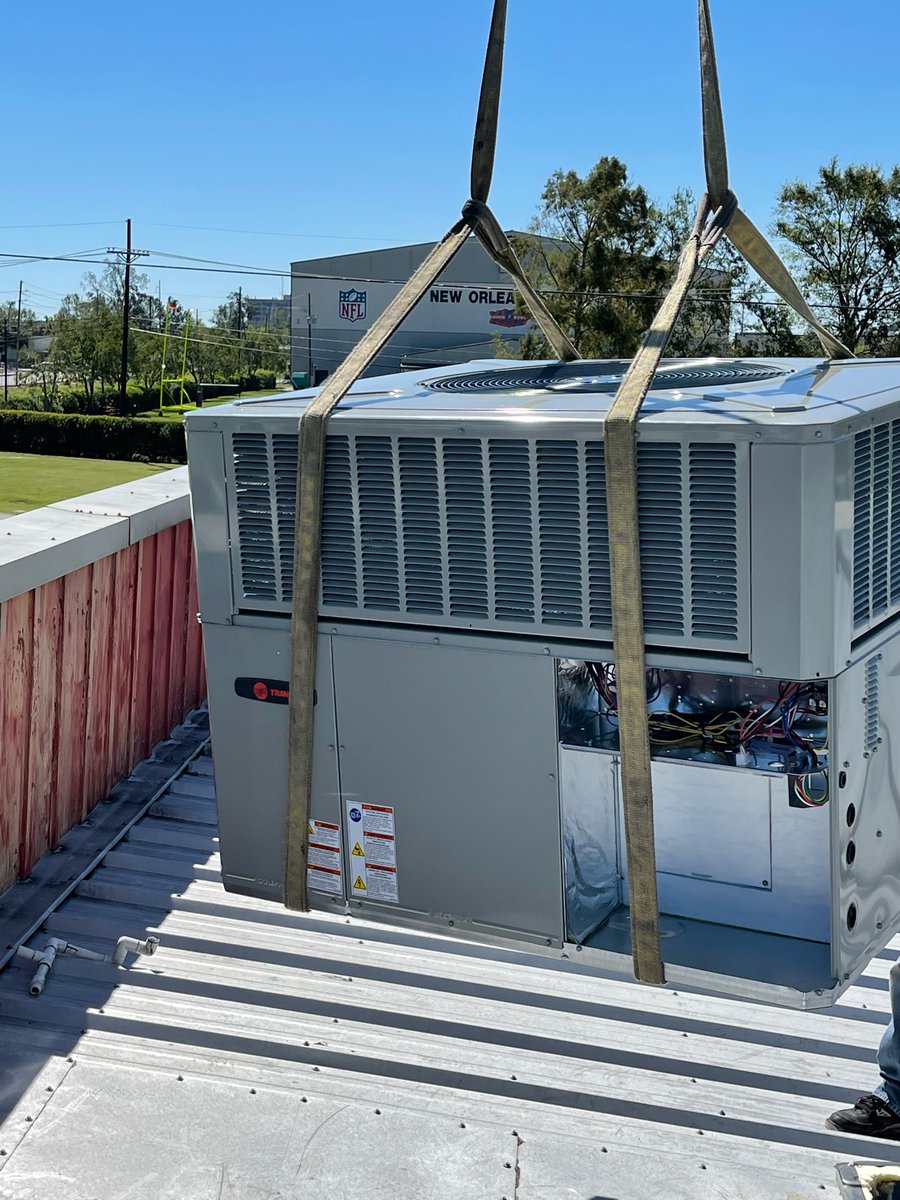 ForestAirLLCLa's tweet photo. Big or small, Forest Air, LLC does it all!! Here we are helping one of our commercial clients get back up and running after Hurricane Ida by making sure their business stays cool!! Call us today at 985-651-5868 for all your home or business needs. https://t.co/smek4KSfL0
