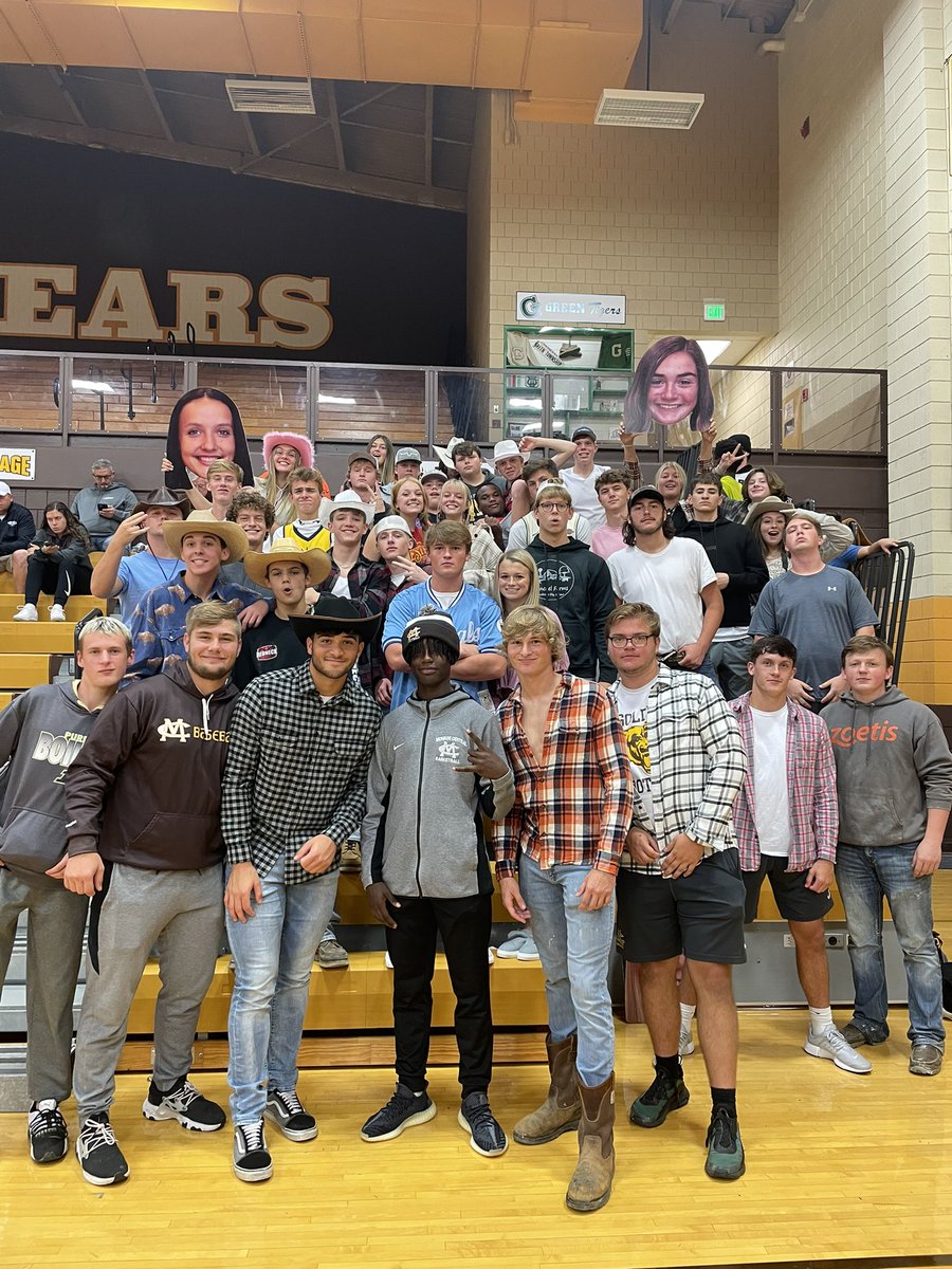 .<a href="/TheBearCage/">MCHS MANIACS</a> bringing the spirit tonight to the Bear Den! #GoBears🐻