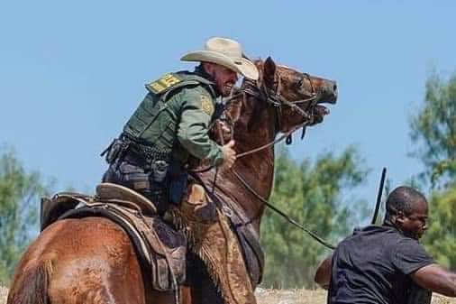 nwclassic's tweet photo. @NAACP @POTUS Fake news!!!!  This rider had split reins and was trying to control his horse.  Obviously the post was made by someone who has never riden.  So tired of our media trying to stir the pot. https://t.co/MbKe1t9Aj2