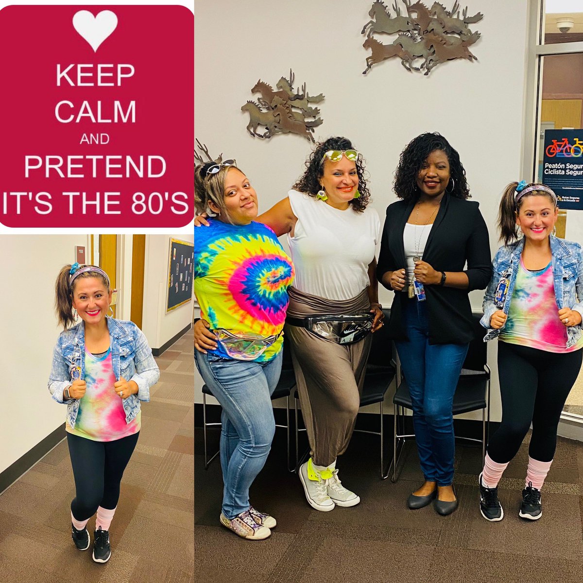 EspinoMichelle_'s tweet photo. 🤩Throwback Thursday for College Week🥳 Today was Wear your 80’s &amp; 90’s gear for our @Austin_Broncos 😎 #irvinggoestocollege #collegeweek2021 #80s&amp;90sgear #counselorlife https://t.co/AOL7k6XIO2