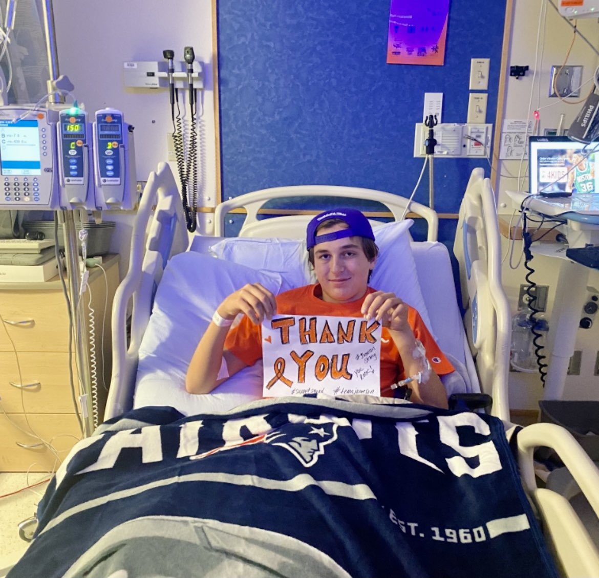 BRRHSprincipal's tweet photo. Our boy is a FIGHTER!!!!!! We are with you all the way Jameson!!!!! https://t.co/LUh1jRIJLB