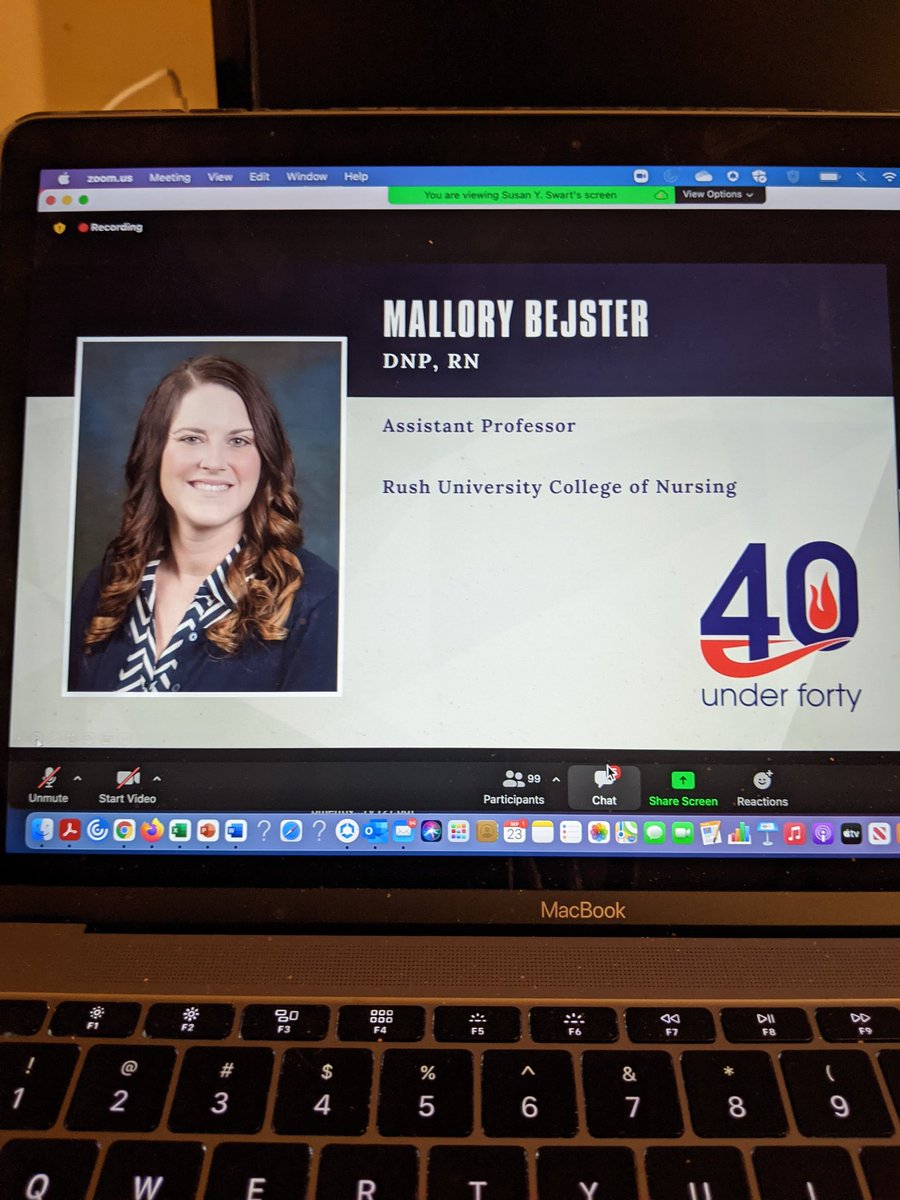 Especially now, Public Health Nurses like Dr. Mallory Bejster are crucial. Congrats on this honor!@MalloryBejster <a href="/RushUNursing/">Rush U College of Nursing</a> #40Under40 #publichealth