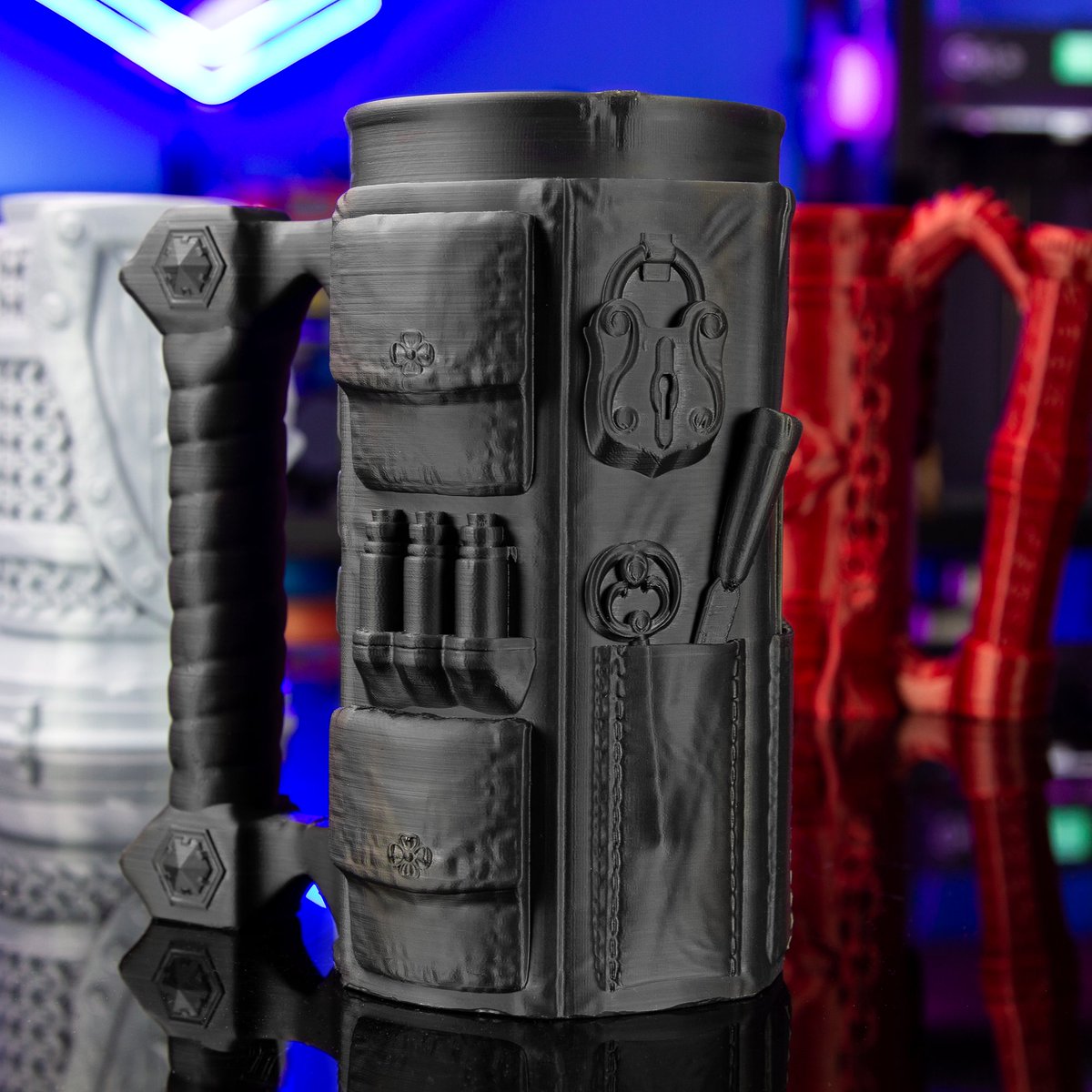 MatterHackers's tweet photo. PRO Series ABS can withstand temperatures of up to 85°C & has a tensile strength of up to 6520 PSI, making it a great solution for applications like fit testing and short-run manufacturing. (Model by Ars Moriendi 3D) Learn more about #MHPROSeries ABS here: https://t.co/398NvbdO29 https://t.co/27g8m9bcMO