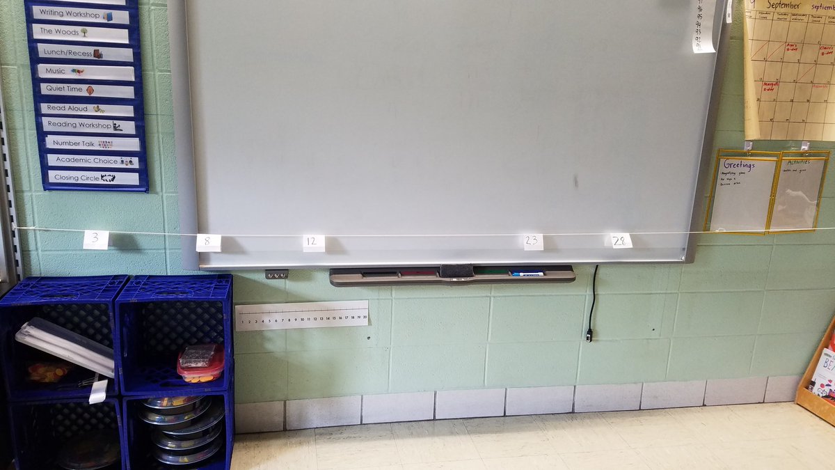 Even tho I've had my clothesline up for years, I've never actually been able to use it. We did today! Kids loved it, and I even saw them debating about it later! (I felt joy being a teacher for the first time in a while!)