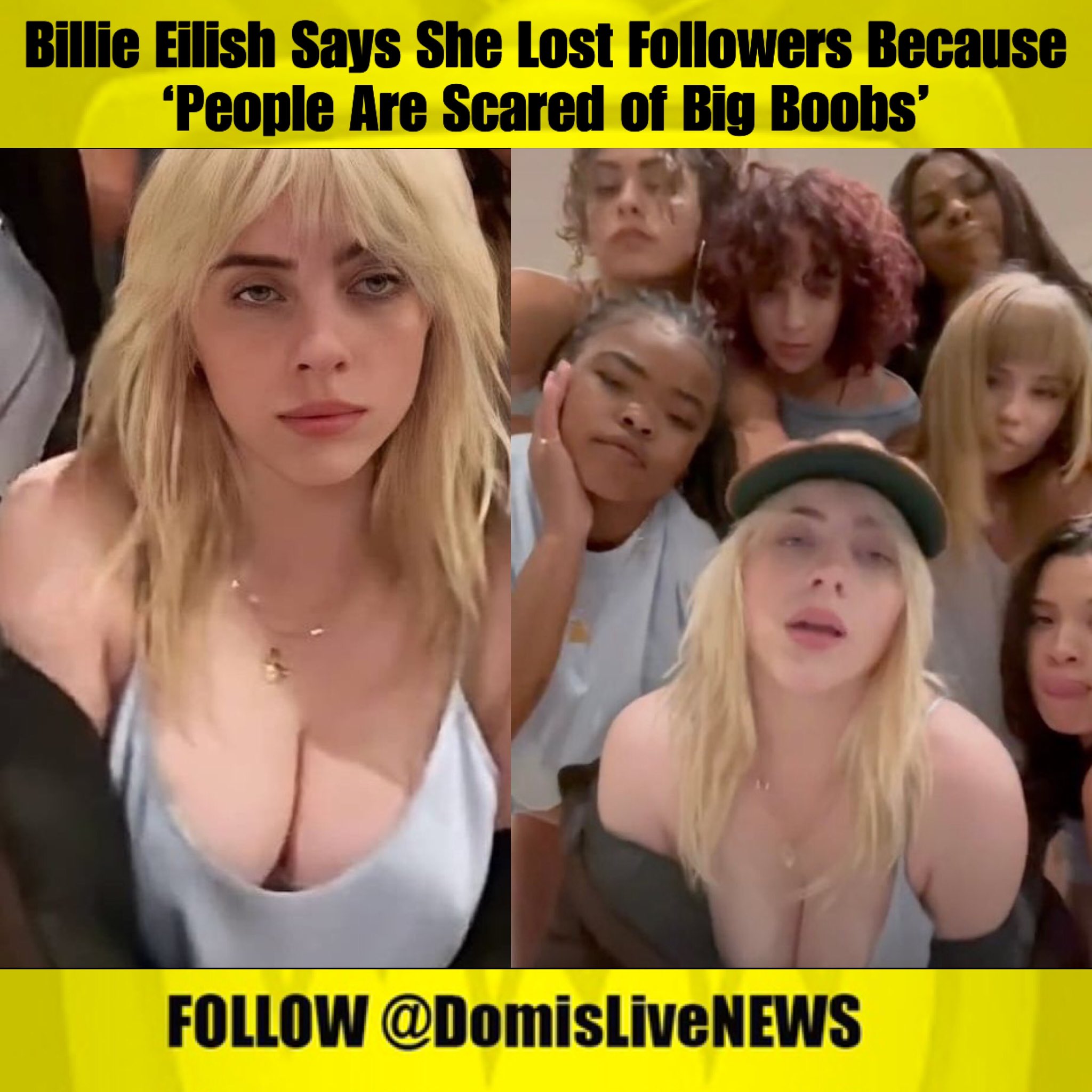 DomIsLive NEWS on Twitter: "Billie Eilish Says She Lost Followers
