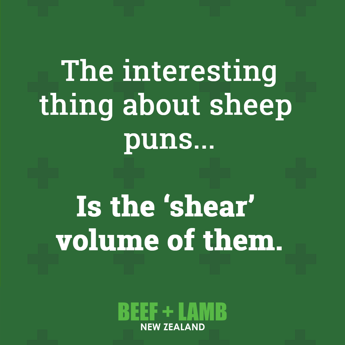 BeefLambNZ's tweet photo. πππ
#dadjokefriday #puns #dadjokes #nzsheep https://t.co/bFgDOEe7Vx