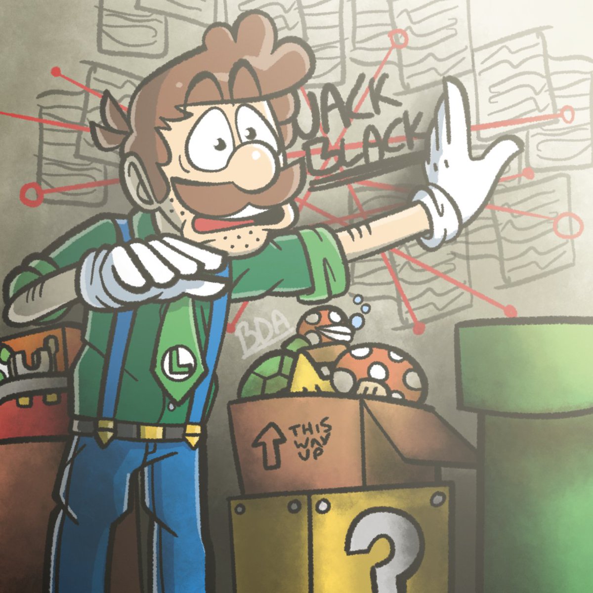 Charlie Day as Luigi by ExoticAqua on DeviantArt