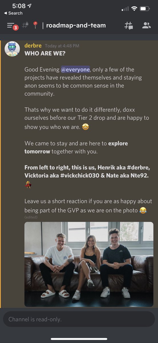 sampsonsimmons's tweet photo. Amidst all the rugs and cash grab projects in the community, can’t say enough about the @GVoyagerParty team for holding themselves to a higher standard of accountability. I got in early as a flyer but after seeing the early stage execution it’s one of my more exciting projects. https://t.co/NmPJ1J3ksz