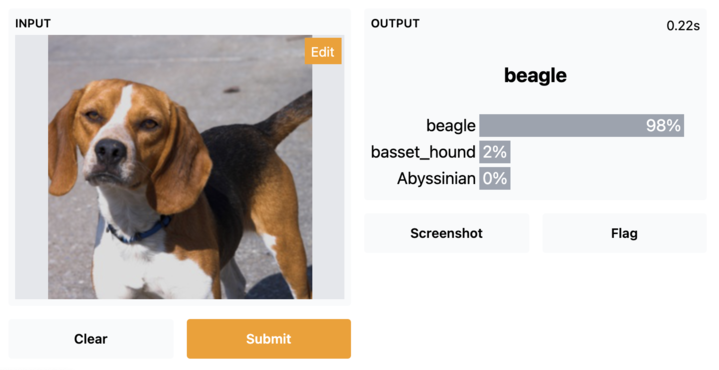 Easier than ever to demo a fastai model that you've built with <a href="/Gradio/">Gradio</a> and the new *fastgradio* library ⚡️

Fastgradio: github.com/aliabd/fastgra…

<a href="/jeremyphoward/">Jeremy Howard</a> <a href="/math_rachel/">Rachel Thomas</a> <a href="/fastdotai/">fast.ai</a>