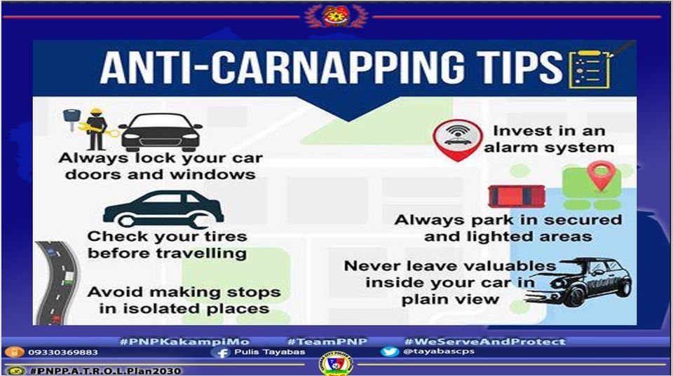 tayabasin1's tweet photo. #AntiCarnappingTips
#IntensifiedCleanlinessPolicyinCommunity
#CPNPGeneralEleazar
#CPNPGuillermoEleazar
#TeamEli: Effective Leadership with Integrity
#TeamEC: Engaging our Community
#TeamPROCALABARZON
#PulisNgPilipino
#ArangkadaPulisCALABARZON
#ToServeandProtect
#PulisMagiting https://t.co/HXHeQboZ09