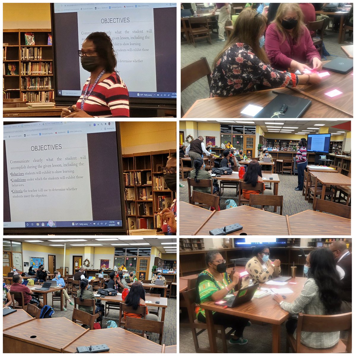 PHS_CrimsonWave's tweet photo. Our Professional Development today focused on Lesson Planning with the concentration on Behavior, Condition and Criteria. #LessonPlanning #Alignment #BCC #OverArchingStandard #BigIdeas https://t.co/zHVJedamuB
