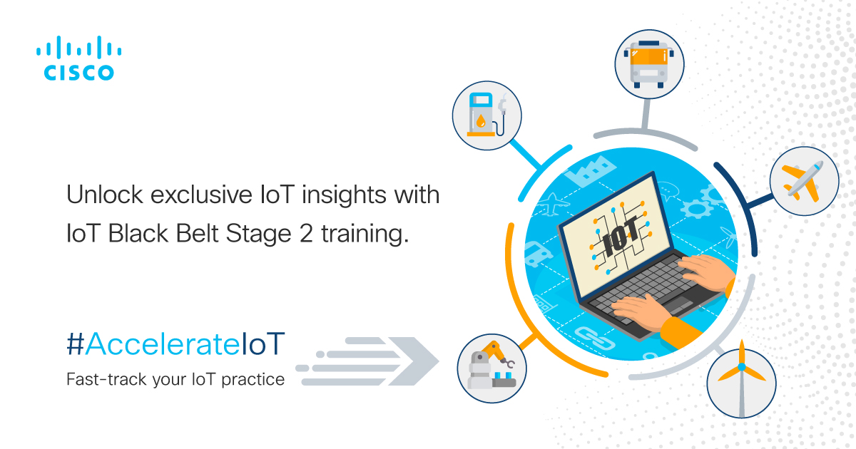 CiscoIIoT's tweet photo. Discover new possibilities to accelerate your IoT journey. Gather exclusive insight and fine-tune your IoT strategies with IoT Black Belt Stage 2 training/ Learn more: https://t.co/0AbwSDo5u7 #AccelerateIoT  #IoT #Cisco #CiscoPartners #CiscoBlackBelt https://t.co/a2TGWaLXep