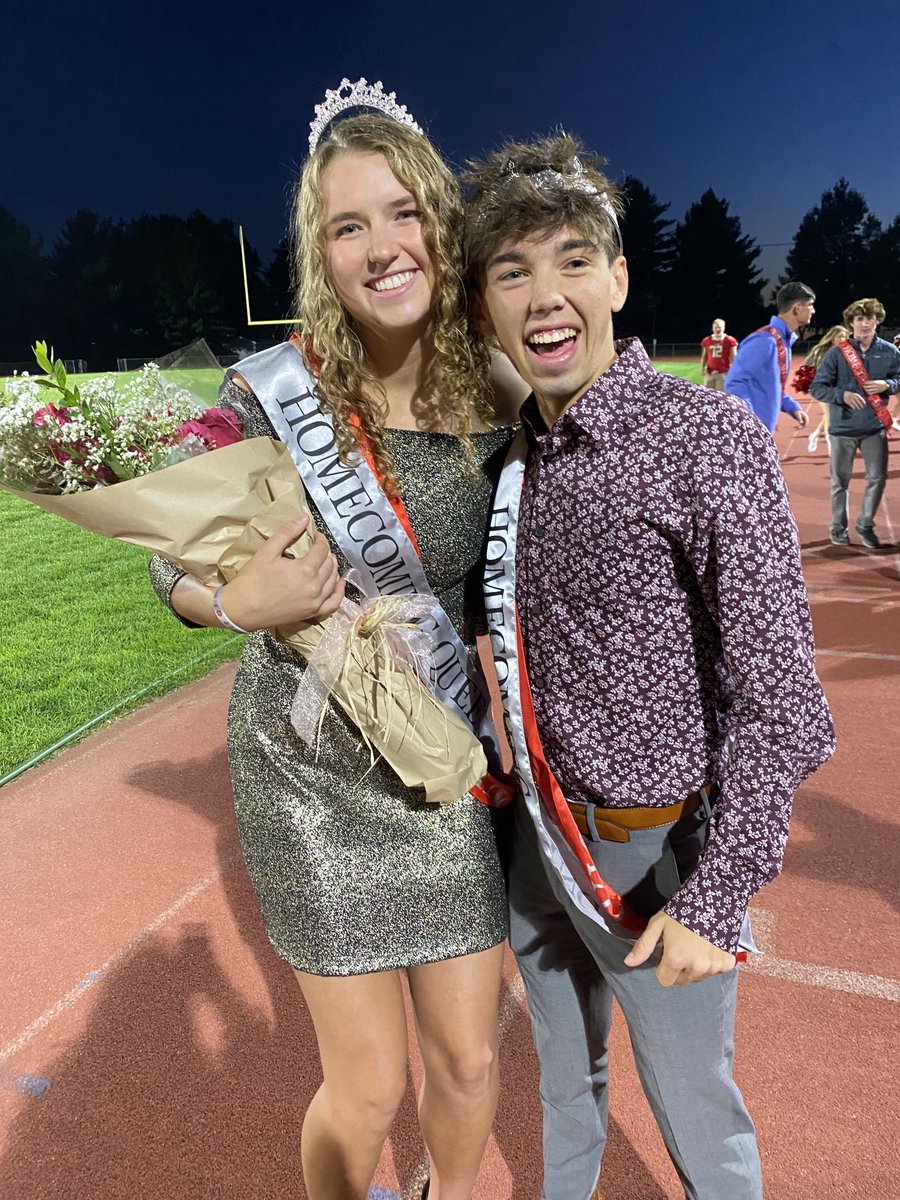2021 Homecoming Queen and King! Ella McLaughlin and Ty Haedt!