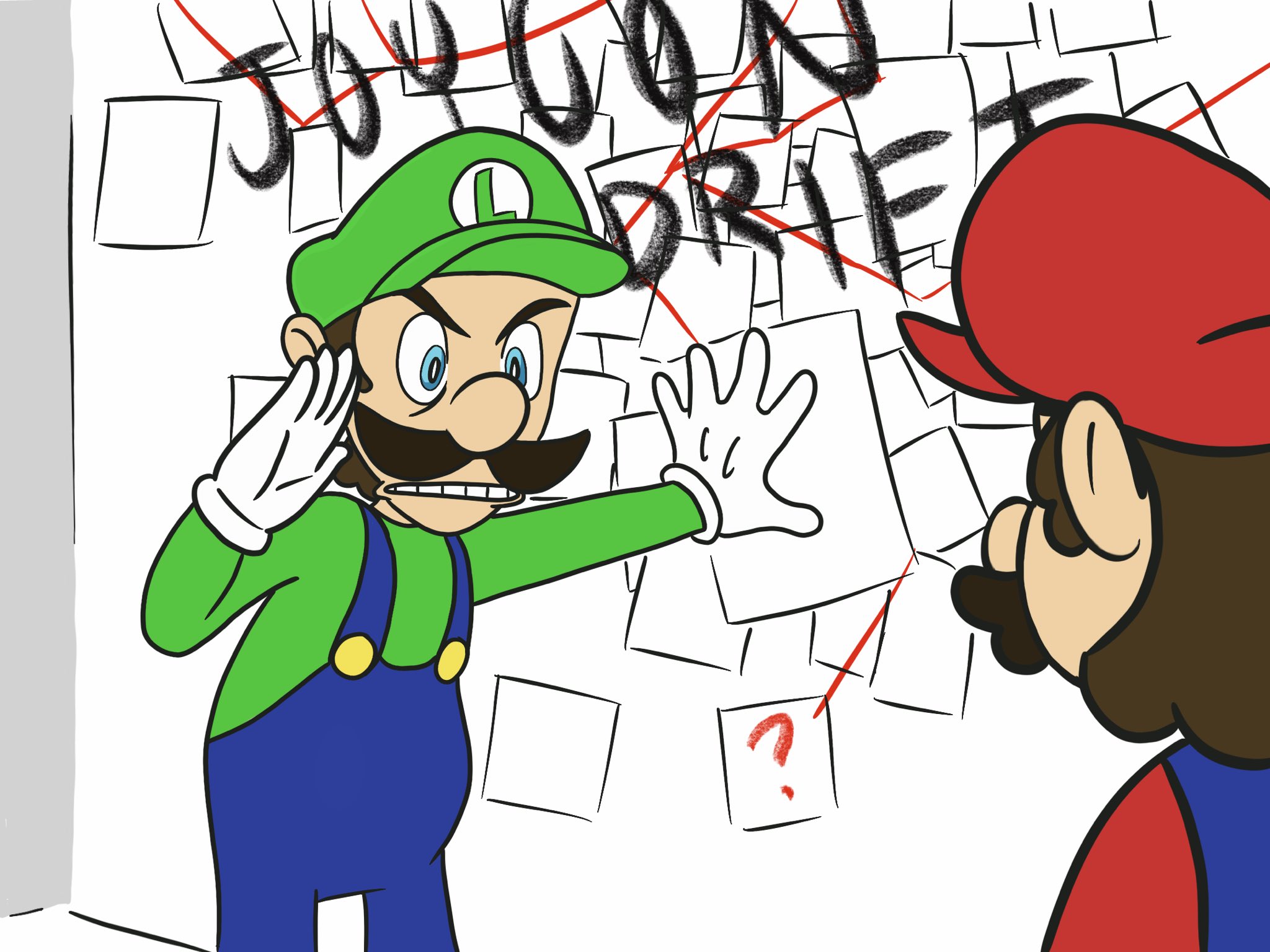 Charlie Day Conspiracy Meme Recreated With Luigi Is Perfect
