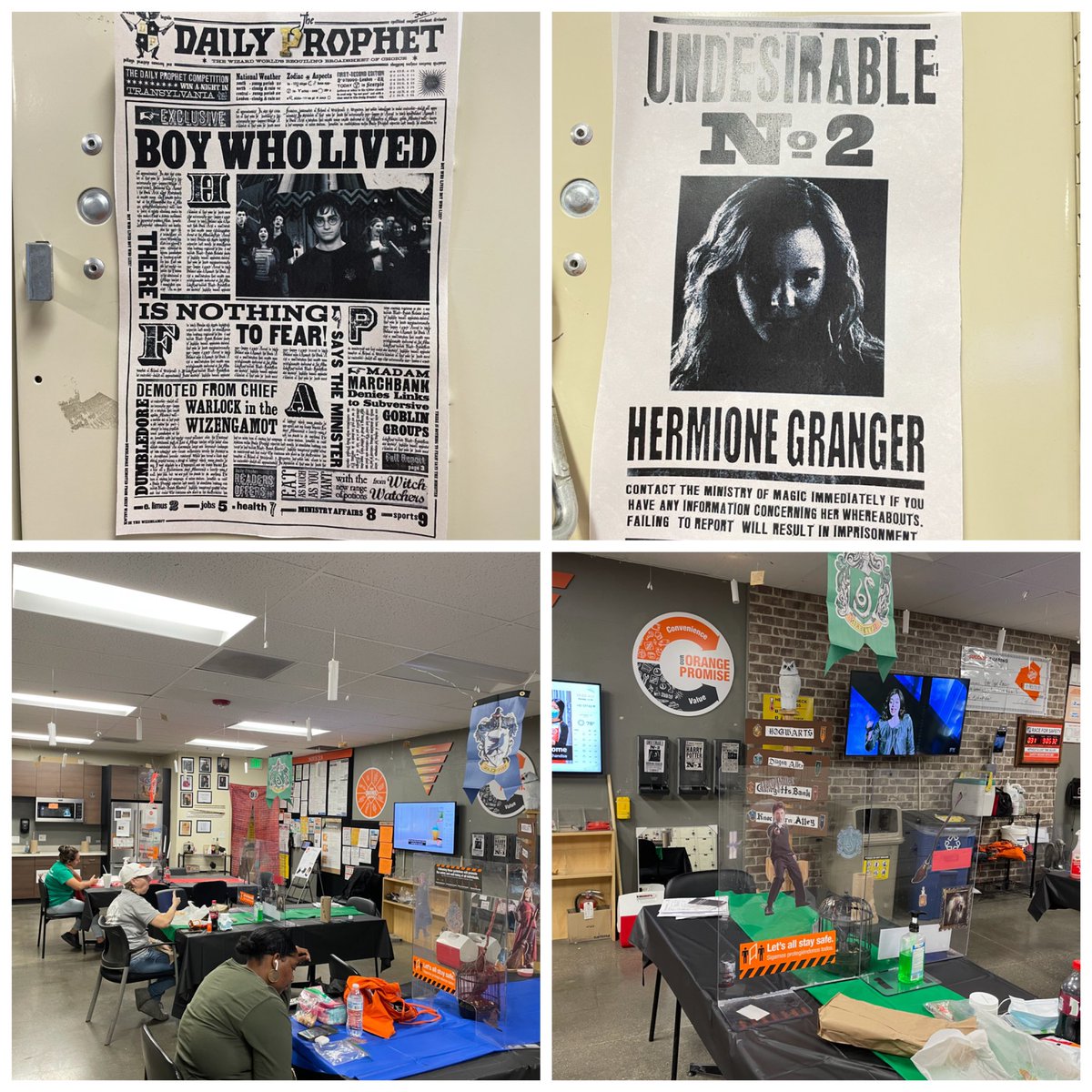opsasmliz's tweet photo. So excited to get our success sharing celebration started! Thank you to each and every associate at #team6651 #bestintheAV for all that you do every day for our customers! You so deserve this!! Harry Potter themed celebration 🧙‍♀️ 🧹 https://t.co/w8QjSrQrcS