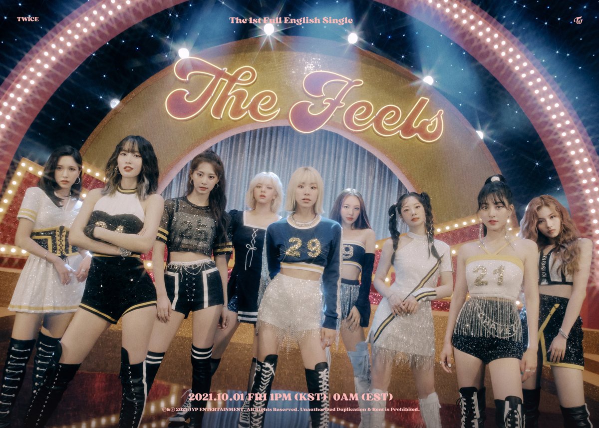 JYPETWICE's tweet photo. TWICE 1ST Full English Single
"The Feels"

Concept Photo 2

Release on
10.01_FRI , 0AM (EST) 1PM (KST)

📌<The Feels> Pre-save &amp; Pre-order
https://t.co/ganRyKSl3y

#TWICE #트와이스 #TheFeels
#GetTheFeelsWithTWICE https://t.co/N0nKV4FKTU