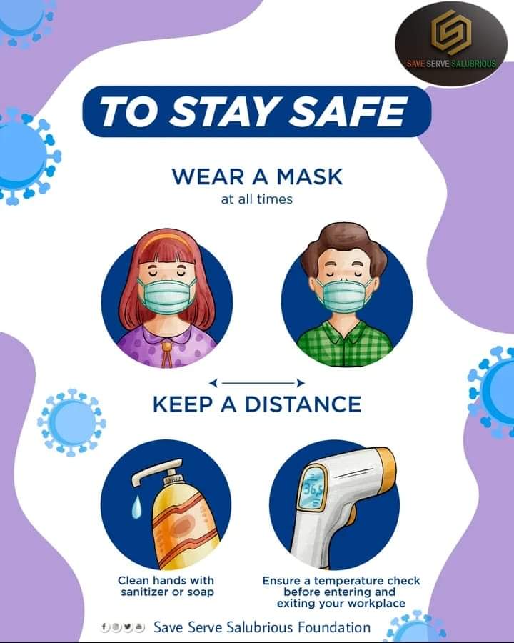 SSS_IFoundation's tweet photo. To Stay Safe

#wearamask #COVID19 
#team_save_serve_salubrious 
#save_serve_salubrious_international_foundation https://t.co/FqrNZDcwAl