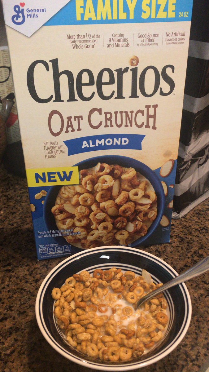Not to be a whole commercial but this cereal is TOO GOOD. Third bowl today. <a href="/cheerios/">Cheerios</a> <a href="/GeneralMills/">General Mills</a>
